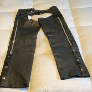 Black Leather Chaps